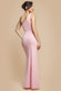One Shoulder Pleated Fan Maxi Dress DR4075