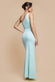 One Shoulder Pleated Fan Maxi Dress DR4075