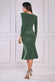Front Crossover Split Midi Dress DR4121