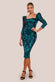 Square Neck Scalloped Lace Midi Dress DR4124