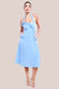 Frilled Halter Neck Strap Midi Dress DR4205