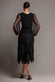 GATHERED HIGH & LOW TIERED MIDI DRESS DR4262