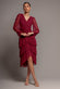 GATHERED HIGH & LOW TIERED MIDI DRESS DR4262