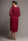 GATHERED HIGH & LOW TIERED MIDI DRESS DR4262