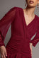 GATHERED HIGH & LOW TIERED MIDI DRESS DR4262