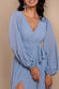 Sustainable Front Split Wrap Style Chiffon Maxi Dress DR4314BBS