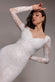 Long Sleeve Sequin Leaf Long Sleeve Maxi Dress DR4359