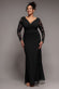 Scuba & Lace Wrap Maxi Dress DR4366PLUS