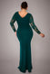 Scuba & Lace Wrap Maxi Dress DR4366PLUS