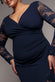 Scuba & Lace Wrap Maxi Dress DR4366PLUS