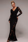 Scuba & Lace Wrap Maxi Dress DR4366