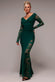 Scuba & Lace Wrap Maxi Dress DR4366