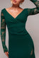 Scuba & Lace Wrap Maxi Dress DR4366