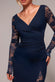 Scuba & Lace Wrap Maxi Dress DR4366