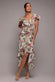 Floral Wrap High And Low Midaxi Dress DR4369