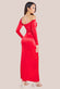 Slinky Satin One Shoulder Split Maxi Dress DR4388