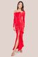 Slinky Satin One Shoulder Split Maxi Dress DR4388