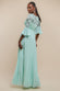 Scalloped Lace Bodice Pleated Chiffon A Line Maxi Dress DR4390