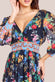 Chiffon Wrap Border Floral Print Maxi Dress DR4394