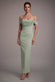 PETITE BARDOT SCUBA & CHIFFON COWL MAXI DRES DR4438QZPETITE