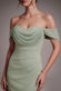 PETITE BARDOT SCUBA & CHIFFON COWL MAXI DRES DR4438QZPETITE