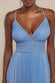 Sleeveless Pleated A Line Lurex Maxi Dress DR4494