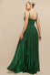 Sleeveless Pleated A Line Lurex Maxi Dress DR4494