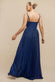 Sleeveless Pleated A Line Lurex Maxi Dress DR4494