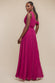 Cowl Neck One Shoulder A Line Chiffon Maxi Dress DR4506