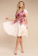 Floral Flutter Sleeve Wrap Midi Dress DR4548