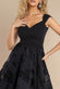 Scuba & Textured Chiffon A Line Midi Dress DR4549
