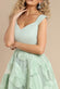 Scuba & Textured Chiffon A Line Midi Dress DR4549