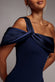 Satin Twist One Shoulder Maxi Dress DR4576QZ