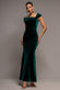ONE SHOULDER VELVET MAXI DRESS DR4578
