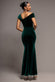 ONE SHOULDER VELVET MAXI DRESS DR4578