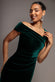 ONE SHOULDER VELVET MAXI DRESS DR4578