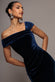 ONE SHOULDER VELVET MAXI DRESS DR4578