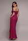 One Shoulder Cowl With Bow Detail Maxi Dress DR4606