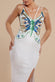 Sequin Butterfly Front Split Maxi Dress DR4609