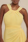 Halterneck Thigh Split Chiffon Maxi Dress DR4610