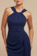 Halterneck Thigh Split Chiffon Maxi Dress DR4610