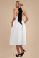 Contrast Halter Neck Pleated A-Line Midaxi Dress DR4630