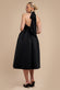 Contrast Halter Neck Pleated A-Line Midaxi Dress DR4630