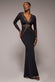 Front Crossover Lurex Split Maxi Dress DR4631