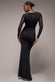Front Crossover Lurex Split Maxi Dress DR4631