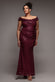 CAP SLEEVE IRIDESCENT SEQUIN COWL MAXI DRESS DR4633PLUS