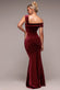 Glitter Polka Dot Velvet One Shoulder Maxi Dress DR4646