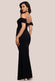 Diamante Heart Trim Evening Maxi Dress DR4674