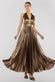 Sunrise Foil Halterneck A-Line Maxi Dress DR4697