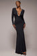 Diamante Embellished Neck Bodycon Maxi Dress DR4701